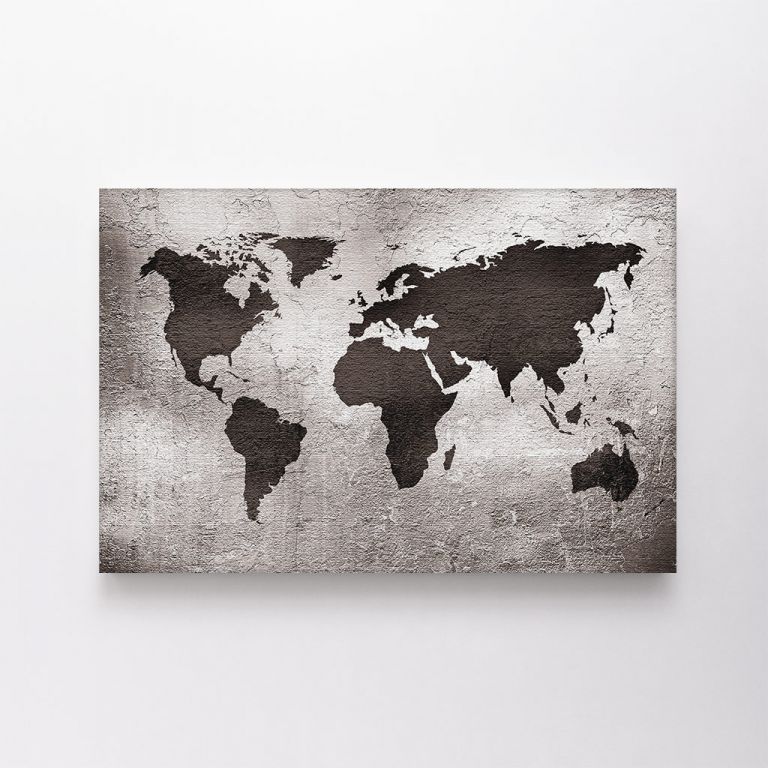 clean-landscape__canvas-02020-grunge-map-of-the-world-over-metal-texture