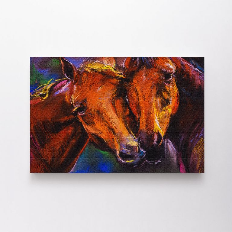 clean-landscape__canvas-03506-pastel-portrait-of-a-couple-horses