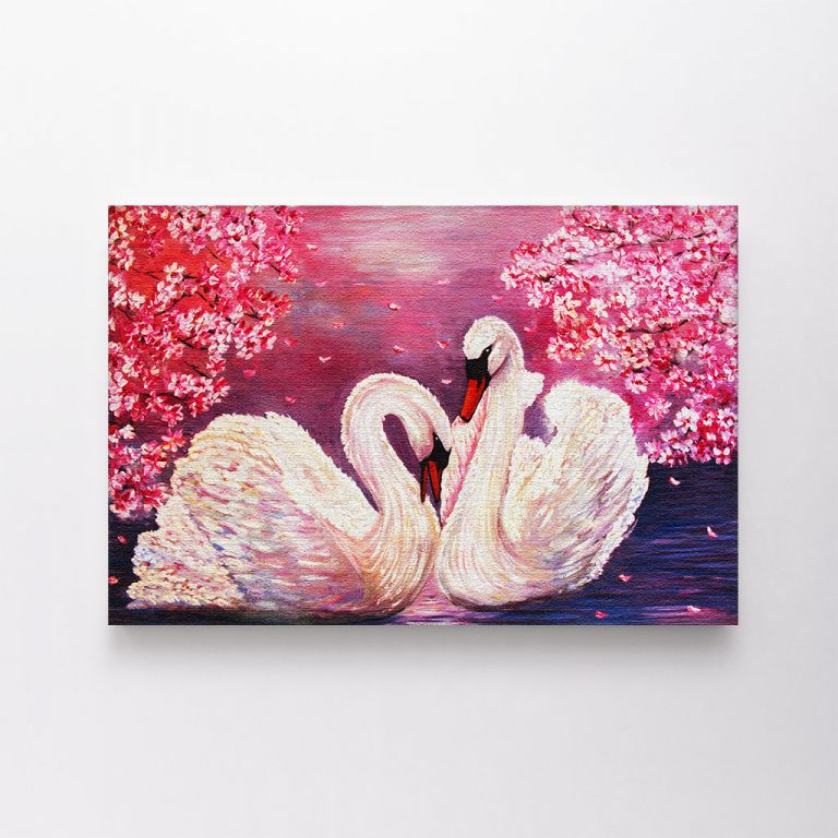 clean-landscape__canvas-03581-oil-painting-swan-pink-flowers