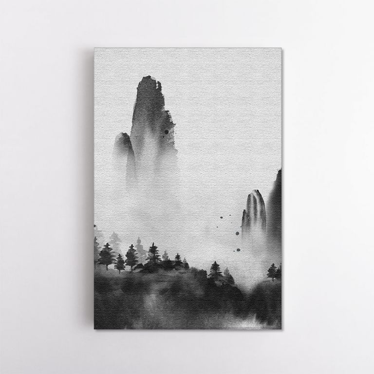 clean-portrait__canvas-11509-wild-forest-trees-and-high-mountains-in-fog