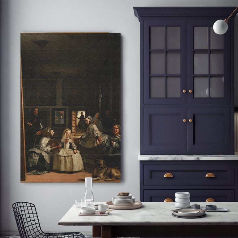 pinakas-se-kamva-kathetos-kouzina-d-10205-velazquez-diego-las-meninas