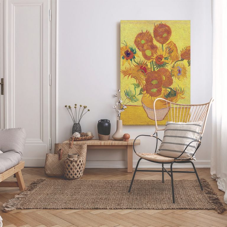 pinakas-se-kamva-kathetos-saloni-g-10153-van-gogh-sunflowers