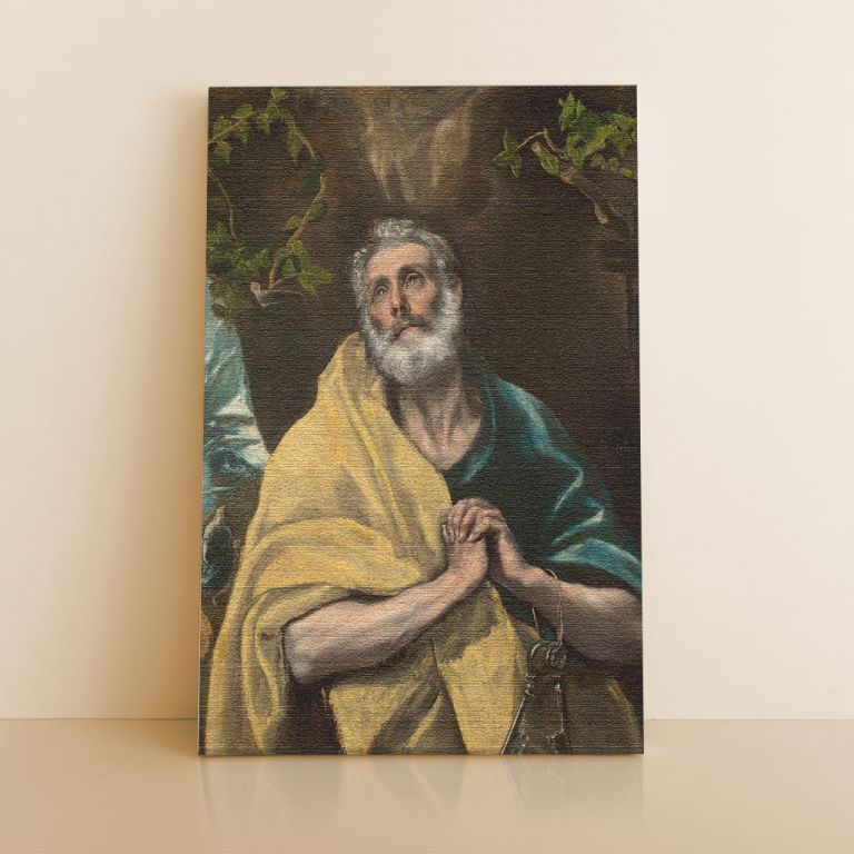 pinakas-se-kamva-kathetos-saloni-m2-10046-el-greco-st-peter