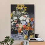 pinakas-se-kamva-kathetos-saloni-r-10132-renoir-mixed-flowers