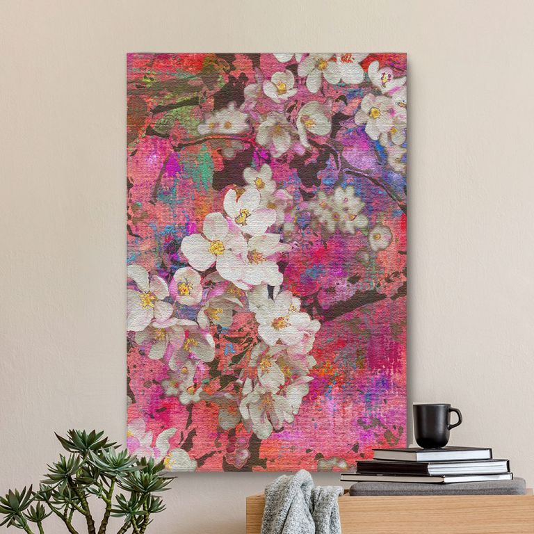 pinakas-se-kamva-kathetos-saloni-r-11045-blossoming-apple-tree