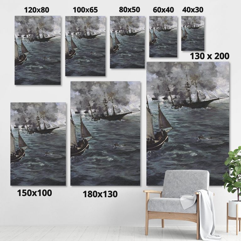 pinakas-se-kamva-kathetos-saloni-sizes-10036-edouard-manet-the-battle-of-the-kearsarge