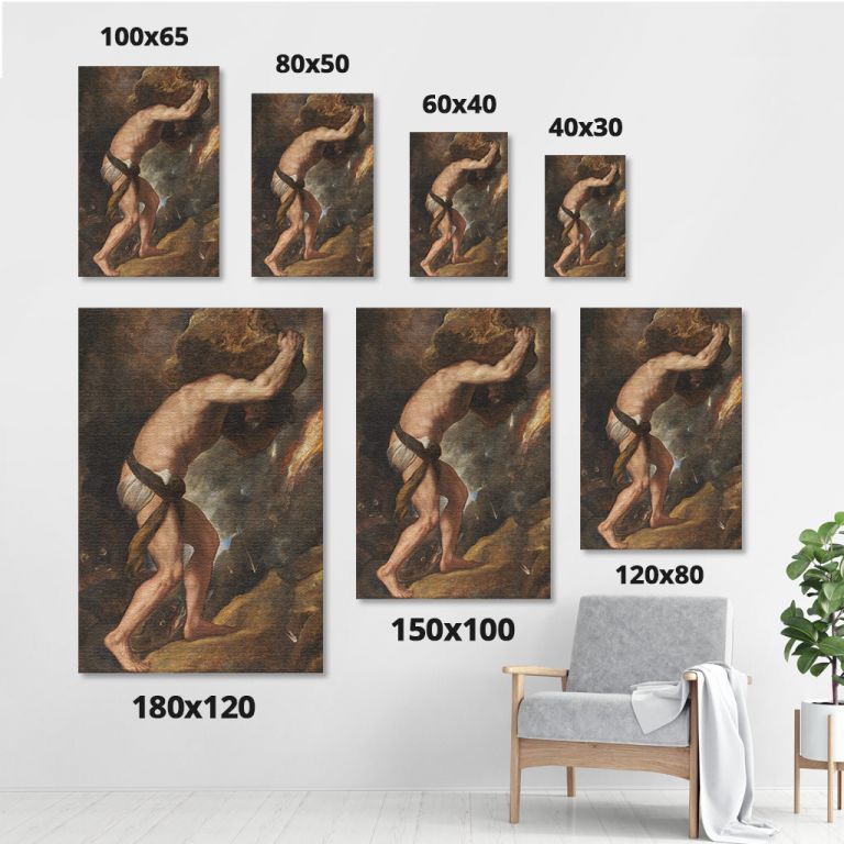 pinakas-se-kamva-kathetos-saloni-sizes-10190-titian-sisyphus-madrid-prado