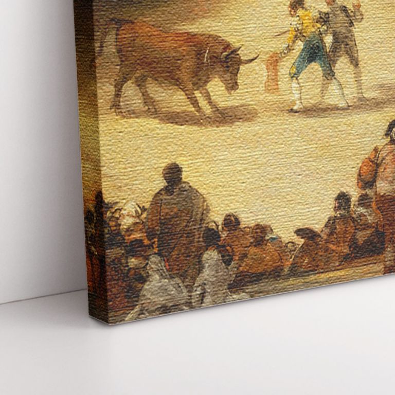 pinakas-se-kamva-orizontios-3d-zoom-00175-goya-bullfighting-in-divided-ring