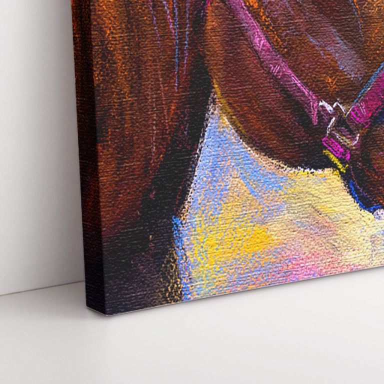 pinakas-se-kamva-orizontios-3d-zoom-03585-original-pastel-painting-on-cardboard-horses