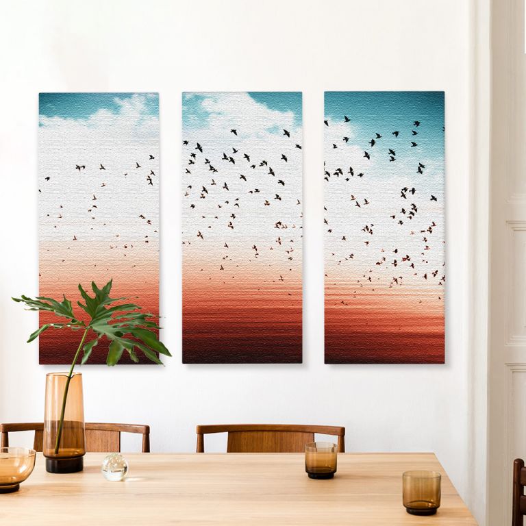 pinakas-se-kamva-orizontios-kouzina-b-03520-birds-flying-abstract-sky-spring-background