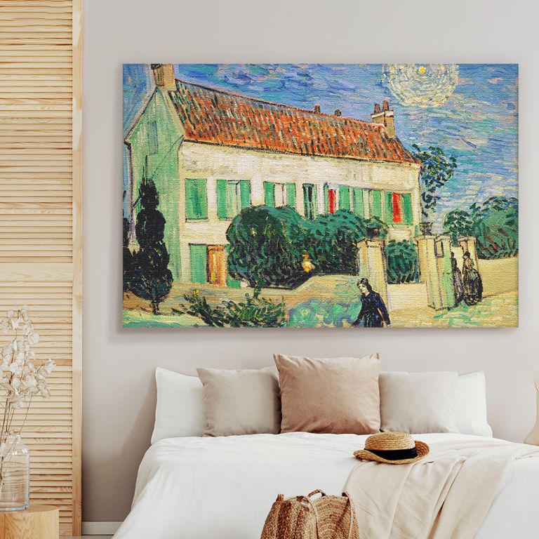 pinakas-se-kamva-orizontios-krevatokamara-c-00155-van-gogh-white-house-at-night