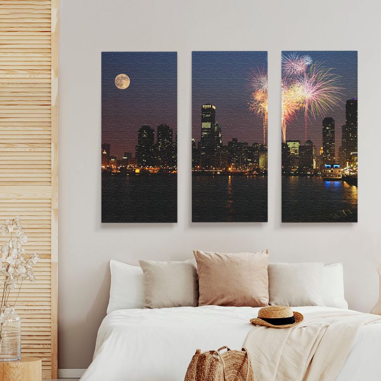 pinakas-se-kamva-orizontios-krevatokamara-p-01300-view-of-chicago-downtown-and-navy-pier-with-grand-fireworks-and-super-moon