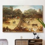 pinakas-se-kamva-orizontios-saloni-e-00175-goya-bullfighting-in-divided-ring