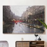 pinakas-se-kamva-orizontios-saloni-e-01305-road-traffic-in-london-on-a-rainy-day-through-the-bus-window