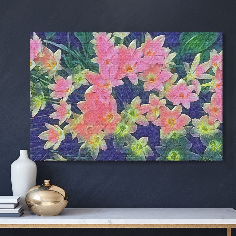 pinakas-se-kamva-orizontios-saloni-h-01051-tropics-primrose-painting