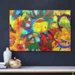 pinakas-se-kamva-orizontios-saloni-h-01087-colorful-abstract-suns