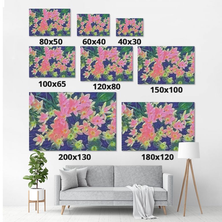 pinakas-se-kamva-orizontios-saloni-m-01051-tropics-primrose-painting