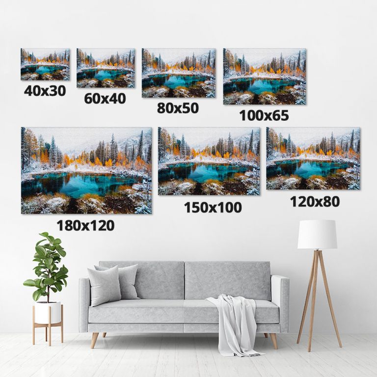 pinakas-se-kamva-orizontios-saloni-m-01609-fantastic-blue-geyser-lake-autumn-forest