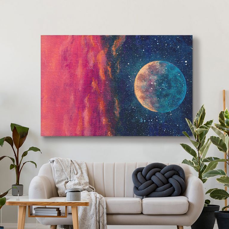 pinakas-se-kamva-orizontios-saloni-q-01136-big-planet-moon-among-stars-in-universe