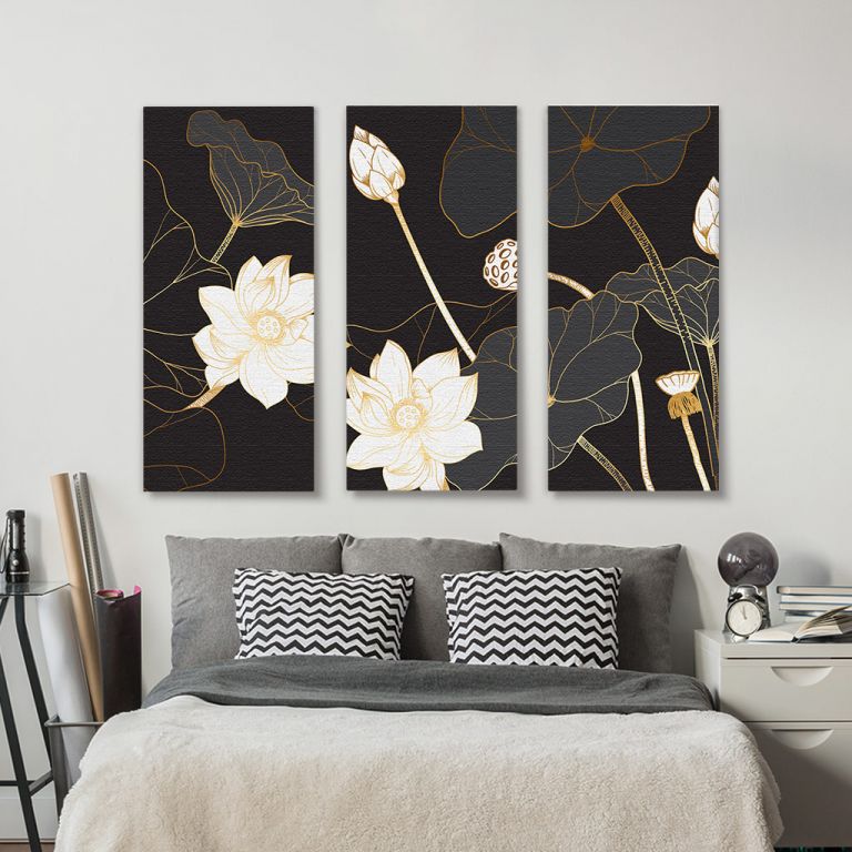 pinakas-se-kamva-orizontios-krevatokamara-o-05512-golden-lotus-line-arts-on-dark