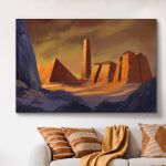 pinakas-se-kamva-orizontios-saloni-d-06018-digital-painting-ancient-egyptian-pyramid-architecture