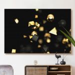 pinakas-se-kamva-orizontios-saloni-e-05501-abstract-gold-black-particles-3d-illustration