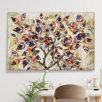 pinakas-se-kamva-orizontios-saloni-f-06526-oil-painting-on-canvas-stylized-tree