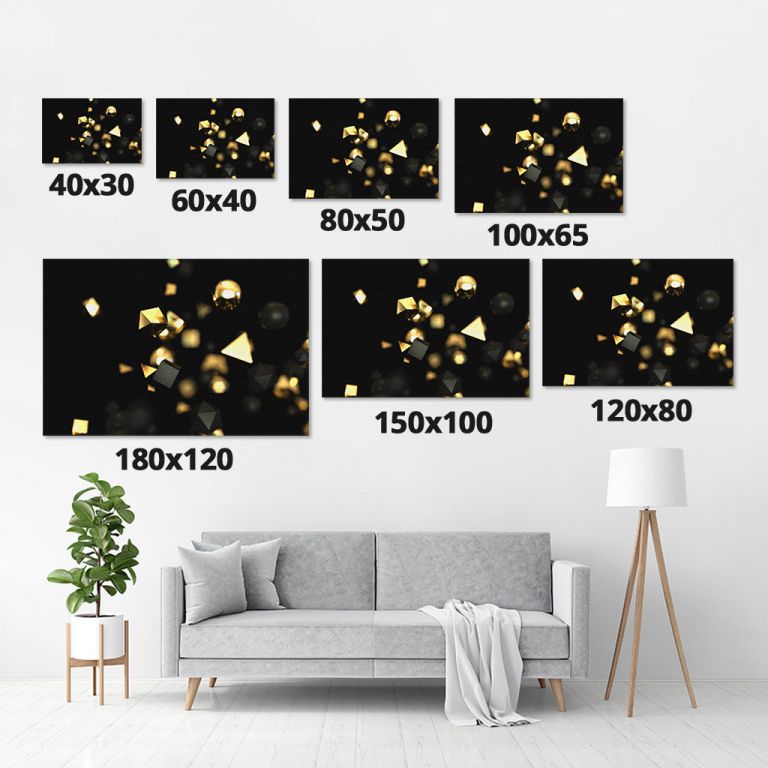 pinakas-se-kamva-orizontios-saloni-m-05501-abstract-gold-black-particles-3d-illustration