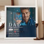 Κορνίζα με Φωτογραφίες, Δώρο για Πατέρα, Superhero Dad